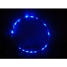 LED 훌라후프 운동 다채로운 댄스 스포츠 무대 야간 90 블루라이트 변환 없음, 80 멀티컬러라이트 충전기 포함 없음