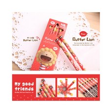 雄獅 奶油獅好朋友三角塗頭鉛筆 細三角鉛筆, 1個, NO.170HB 紅色外盒(12支入)