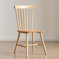 하프 체어 식탁 카페 고무나무 원목 인테리어의자, 내추럴, 2개