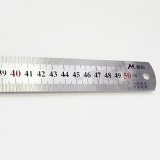 인치 센치 스틸 철 50cm자 공방 스텐자 철자 스틸직자, 1개