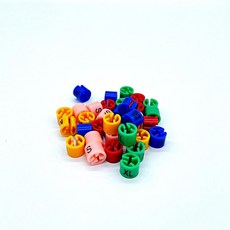 옷걸이 분류 라벨 S 옷걸이 플라스틱 링 사이즈 분류