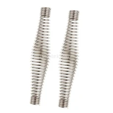 2 조각 BBQ 피트 그릴 스테인레스 스틸 핸들 스프링 5.5 "/4.33" 길이 0.59 "구멍 직경, 실버