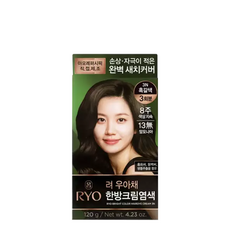 려 우아채 한방크림염색 염모제 6종, 3N 흑갈색, 1개