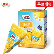 Dole 돌 후룻팝 망고팝(8개입)x3팩/100%과즙/무배, 62ml