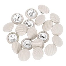 uxcell 유엑셀 싸개 단추 1.3cm 20개입 베이지