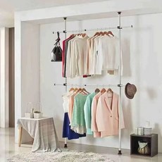 頂天立地置物架 伸縮桿 浴室置物架 晾衣架 晒衣架 頂天立地支架配件鍍鋅十字卡扣雙u型管卡雙U抱箍搭架鋼管水管固定, 圓管卡立桿直徑32mm 橫桿直徑32mm,5個, 1個