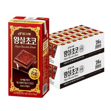 빙그레 왕실초코 우유, 190ml, 48팩