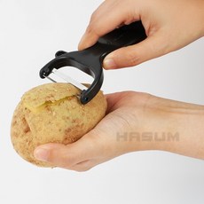 감자칼 스텐감자칼, 1개, 블랙