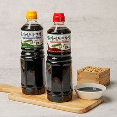 아우첼지에프 지에프간장세트(국간장1병+진간장1병), 2개, 900ml