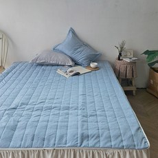 룸마이룸 전기 온수 매트커버 19종 모음 S Q 온열 전기장판 전기매트 라텍스 탄소매트 요커버, 02_뉴시티_블루