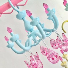 양말걸이 빨래집게 샹들리에 파스텔 분홍색 소녀 빨래건조대, C. 파란색, 1개, C. 파란색