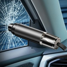 바로스타 차량용 헤머 비상탈출 망치 벨트 절단, 1개, 블랙