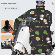윈드쉴드 커버 겨울용 두꺼운 플리스 안감 오토바이 방한 오토바이용 방수 커버 가을 겨울 오토바이 방한 전신방한 방한커버 전신커버 스쿠터 오토바이 방한 방풍 바람막이 보온커버, 블랙 전신 보온