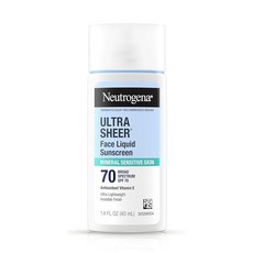Neutrogena Ultra Sheer Dry Touch SPF 50 미네랄 선스크린 스틱 (민감성 피부용 산화아연 함유 비타민 E 백태 없음 1.5온스) 13284, 1.4 Fl Oz (Pack of 1)