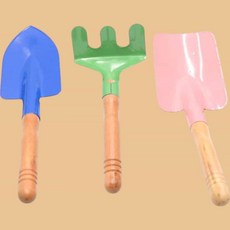 미니 원예 네모삽 모종삽 갈퀴 3종 세트 도구 칼라 원예도구