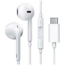 프라임큐 C타입 오픈형 유선 이어폰, PR-ER100, 화이트