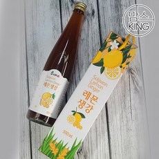 [맘스킹] 솔지원 레몬생강청 생강차 500mlX2병, 2개입, 1박스