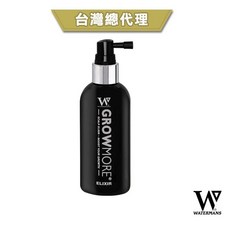 GOODFORIT 英國Watermans Grow More Elixir曜石黑激漾精華養髮液100ml 強韌髮根 改善毛躁 豐盈秀髮, 1個, 100ml
