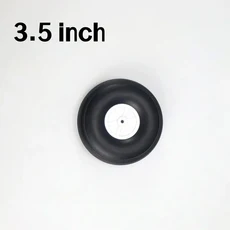 RC 항공기 모델 고정익 실제 타이어 PU 고무 휠 랜딩 기어 직경 2.25/2.5/2.75/3.0/3.5/4/4.5/5 인치, 03 3pcs 3.5 inch 88mm