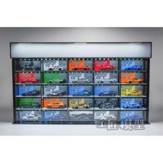 工匠模型 1/64 模型車展示盒 25格收納櫃, 1個, 適用MINI GT 25格(一單限1組)