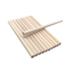 숲인더시티 우드 공예용 diy 나무막대, 10개, 지름1.5cm 길이40cm