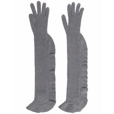 레드(V) 골지 니트 장갑