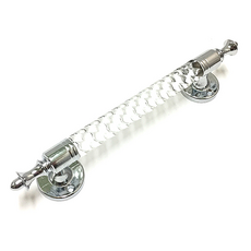 葫蘆水晶銀色門把 240mm 六分把手, 1個