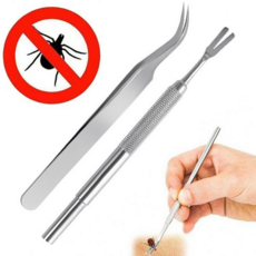 루체트리 강아지 제거기 반려동물 핀셋 벌레제거 2종 세트