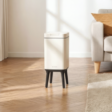 엘보 원터치 스탠드 휴지통 쓰레기통, 모던그레이