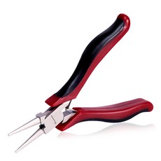 SPEEDWOX 마이크로 원형 노즈 플라이어 4.5인치 와이어 루프 소형 미세 플라이어 초테이퍼 턱 정밀 바늘 노즈 플라이어 스프링 미니 기능성 주얼리 제작 도구 공예 비딩 포함, 1개