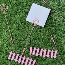 원형 금속 집게 쇼클립 로즈골드 kiw+3649xg