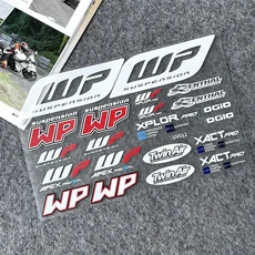 오토바이 바디 서스펜션 프론트 포크 앞 유리 헬멧 스티커 KTM Voge Kawasaki WP 용 모토 방수 데칼 액세서리, UV Transparent A