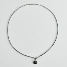 MIXTURE. MN022 1.9MM寬純鋼方盒子項鍊