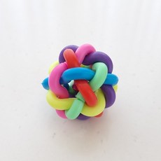 무지개 고무공 4cm 1개