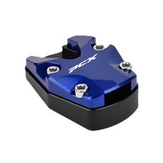 전년식 PCX 사이드 스탠드클립 스탠드커버 보조발판 오토바이 발판튜닝, 블루, 1개