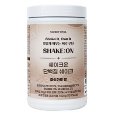 쉐이크온 저당 다이어트 단백질 쉐이크 한끼 식사대용 미숫가루맛, 1개, 400g