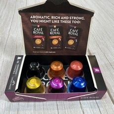 Cafe Royal 頂級咖啡膠囊 瑞士製造 10入裝 Nespresso 適用, 1個, 瑞士產頂級精品咖啡 體驗6入(6款袋裝)
