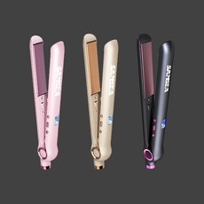 SAMSEA 세라믹 27단계 온도조절 C컬 웨이브 볼륨 스타일러 헤어고데기, 핑크, SQZ-01
