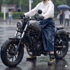 오토바이 방수바지 라이딩 방수 앞치마 다리 담요 커버, 네이비