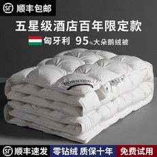 구스이불세트 거위 겨울 봄 가을 싱글 구스다운 호텔 이불 한파 겨울용 침구 코어 호텔이불, A. 화이트(120수 항균 진드기방지)