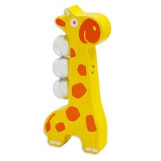 차임벨 원목 동물 유아용 딸랑이 우드 나무 기린 아기백일선물