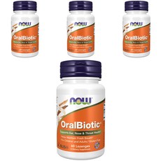 NOW Foods BLIS K12口含錠, 60顆, 4罐