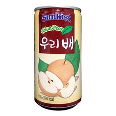 [달담박스]해태 썬키스트 우리배 175ml 60캔, 60개