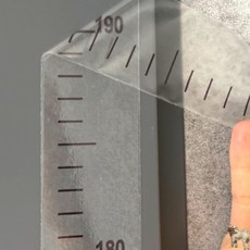 꿀이맘 키측정 스티커 투명 가정용키재기