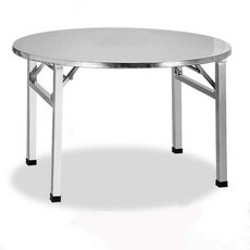 원형 접이식 테이블, 80cm 프린트 일체형 높이 55cm