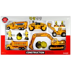 [동화오피스] 건설현장 미니 카세트 / 팬시 자동차 3세 4세 5세 장난감 어린이선물, 1개