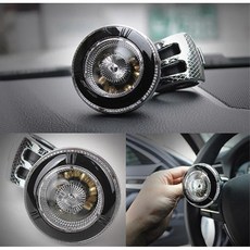 럭셔리 자동차 파워핸들 아버지 용품 선물 쉬운설치 편한 핸들손잡이 차량, 블랙