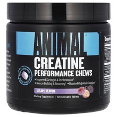 새해 건강을 선물하세요 Animal 크레아틴 퍼포먼스 츄 포도 맛 츄어블 120정 특별관리진행, Animal크레아틴퍼포먼스츄포도맛츄어블120정, 1개