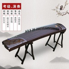 僊聲樂器正宗金絲老楠木手工深鵰九龍實木古箏專業演奏有收藏證書 古箏 兒童成人考級演奏古箏 兒童成人通用古箏, 1個, 水榭聽香