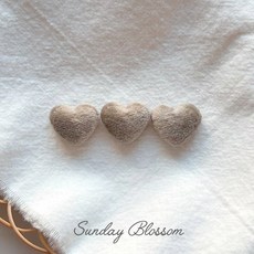 20mm 벨벳 하트 싸개단추 부자재 수선 예쁜단추, 04. 베이지, 1개